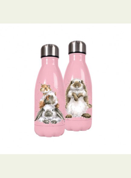 Wrendale Designs Drinkfles Piggy in the Middle Small 260 ml